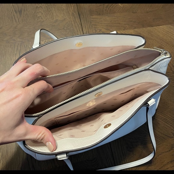 Kate Spade Monet triple compartment tote in Cream - Picture 3 of 3